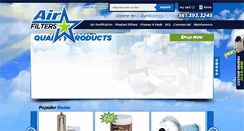 Desktop Screenshot of airstarfilters.com
